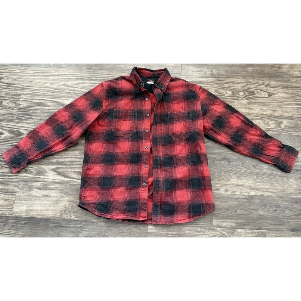 Lumberjack Buffalo Plaid Flannel Shirt L Grunge 90s Cabincore Outdoor Workwear